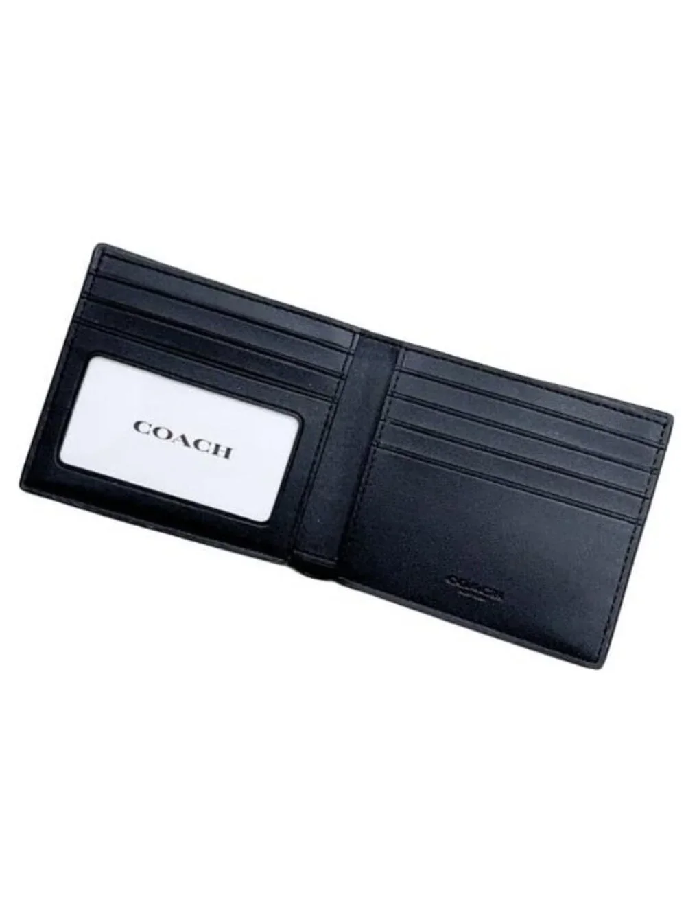 NWT Coach CY394 ID Billfold Wallet in Signature Canvas Men's Wallet